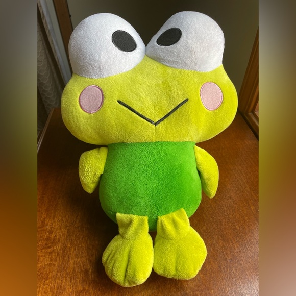 SANRIO HELLO KITTY KEROPPI FROG FIESTA STUFFED ANIMAL PLUSH TOY SOFT 15” - Picture 1 of 10